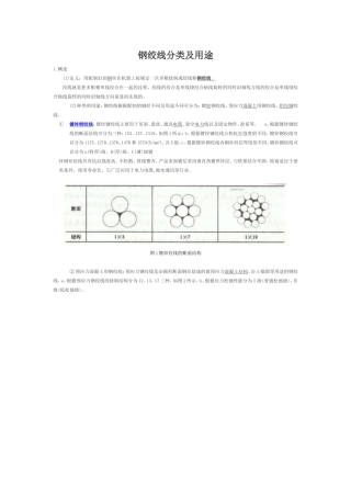 钢绞线分类及用途