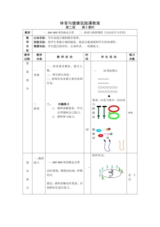 体育与健康实践课教4