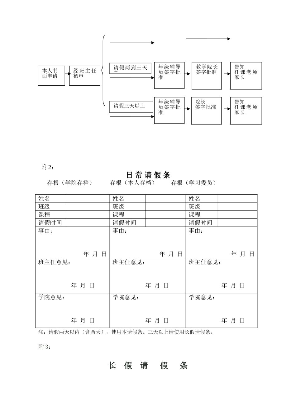 日常请假制度 - 杭州师范大学_第3页