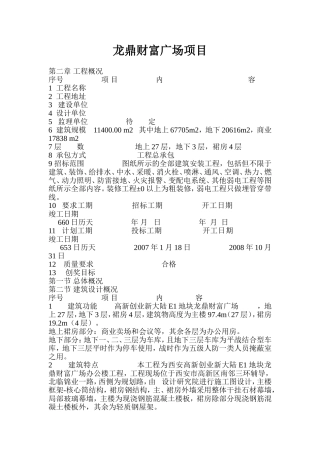 龙鼎财富广场项目