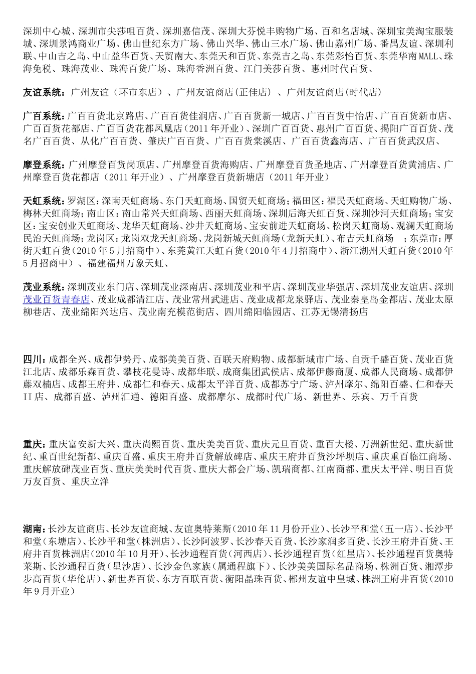 中国知名商场名称_第2页