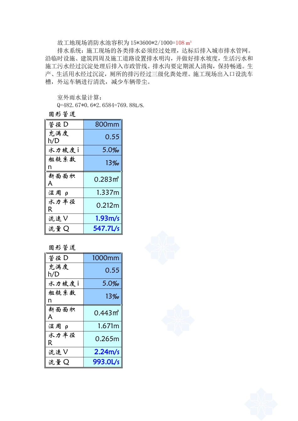 工地施工临时用水的计算_第3页