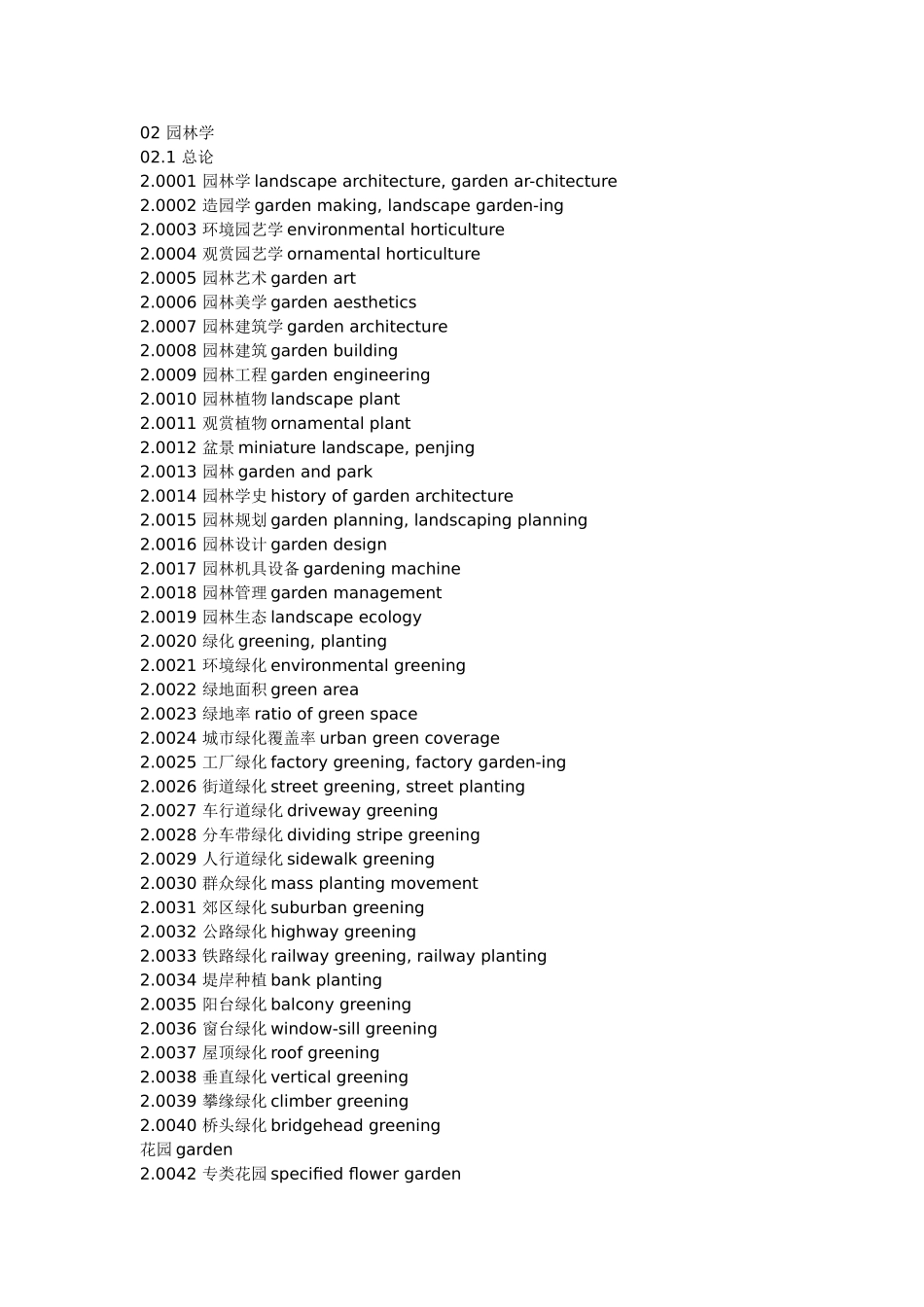 园林景观英文词汇_第1页