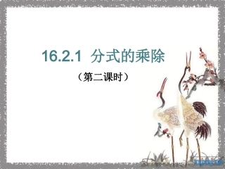 分式的乘除第课时