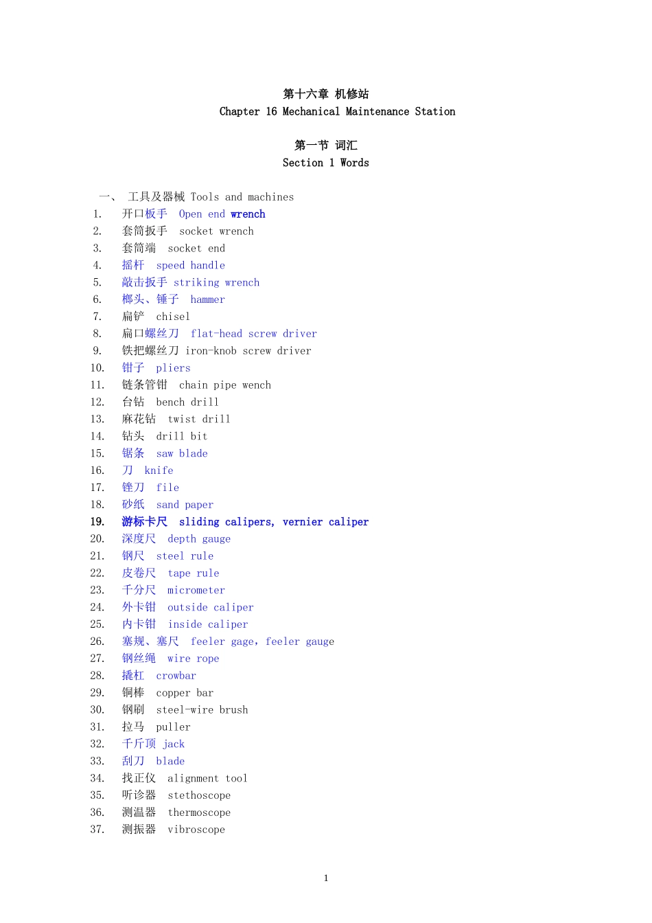 机修实用英语_第1页