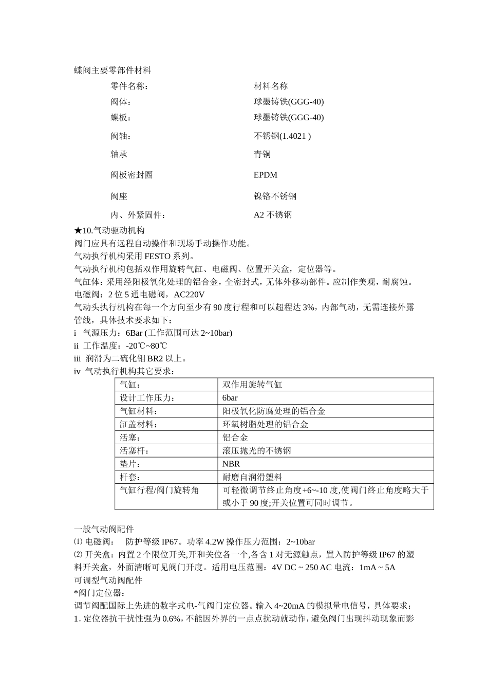 气动双法兰双偏心蝶阀及电动闸门技术规范_第2页