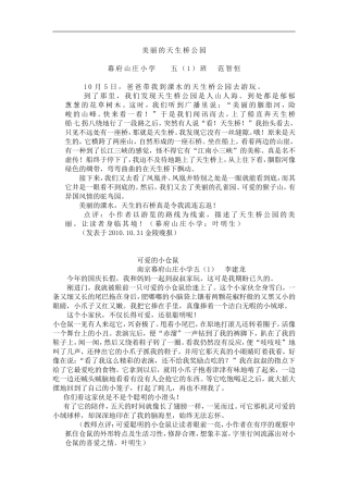 好作文美丽的天生桥公园