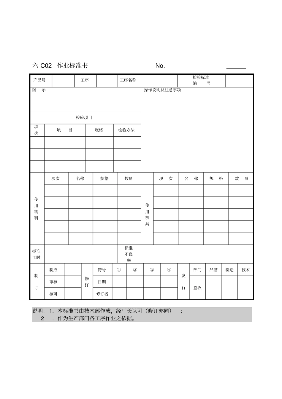 企业管理表格品质管理C纵表格_第2页