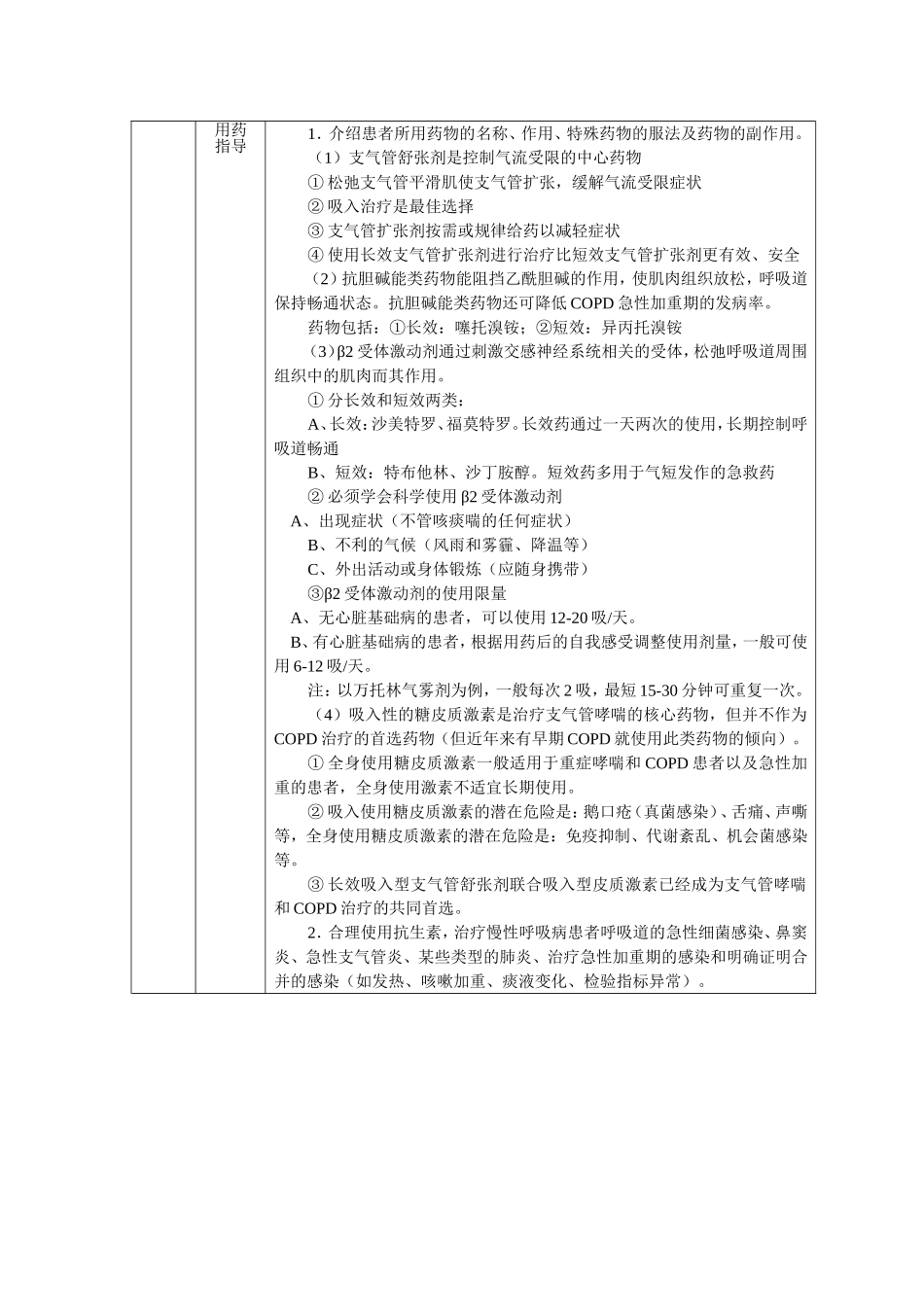 慢阻肺患者健康教育路径_第2页