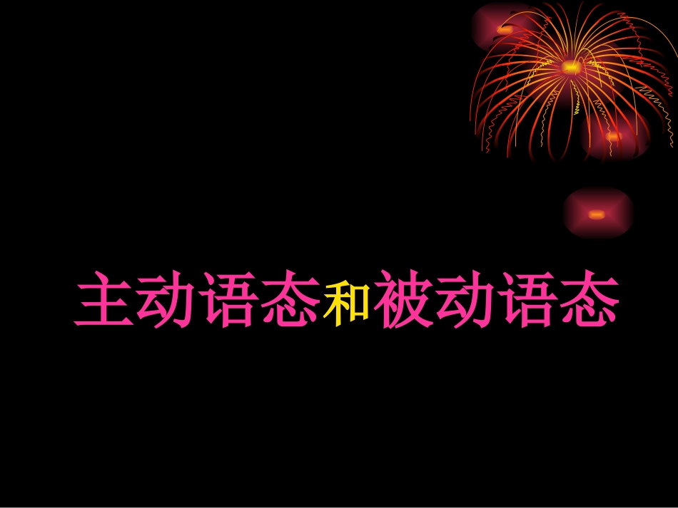 主动语态和被动语态_第3页