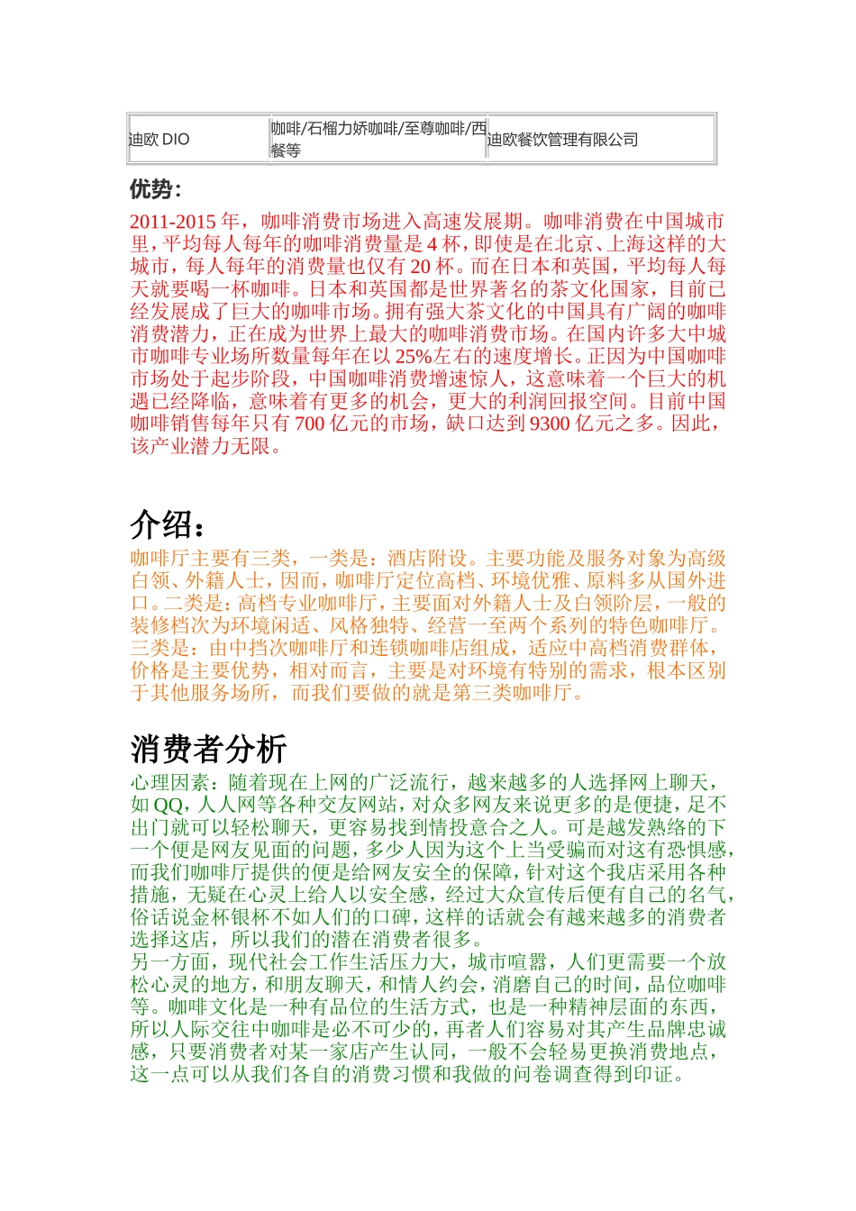 咖啡厅市场分析_第2页