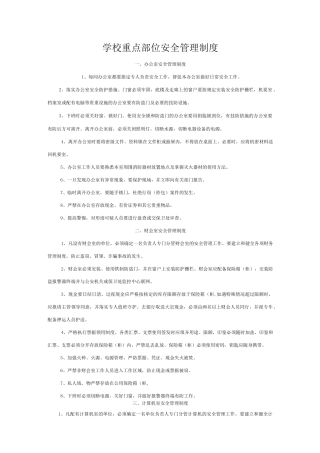 学校重点部位安全