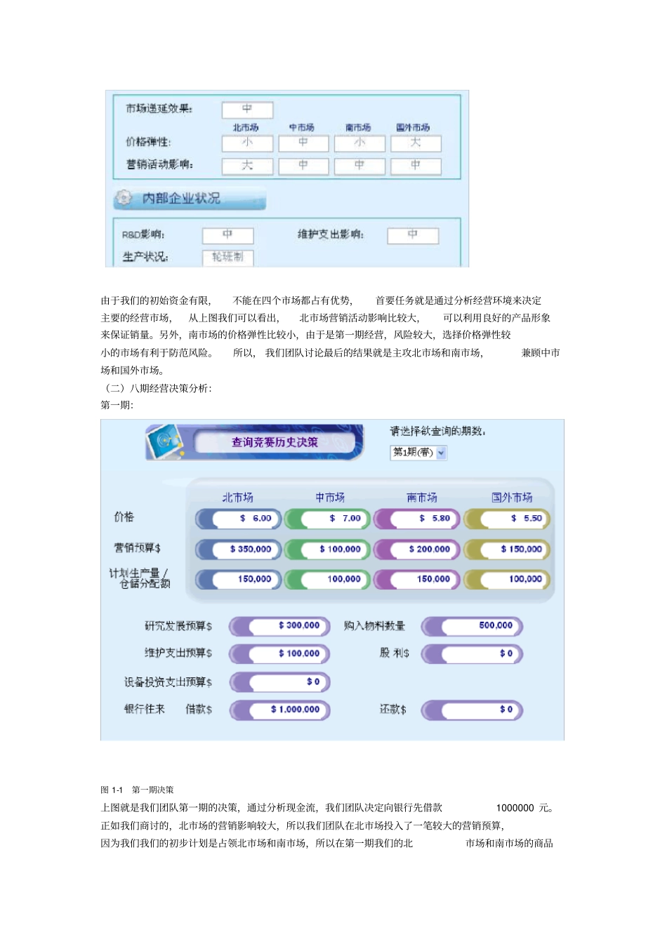 企业经营模拟试验报告_第3页