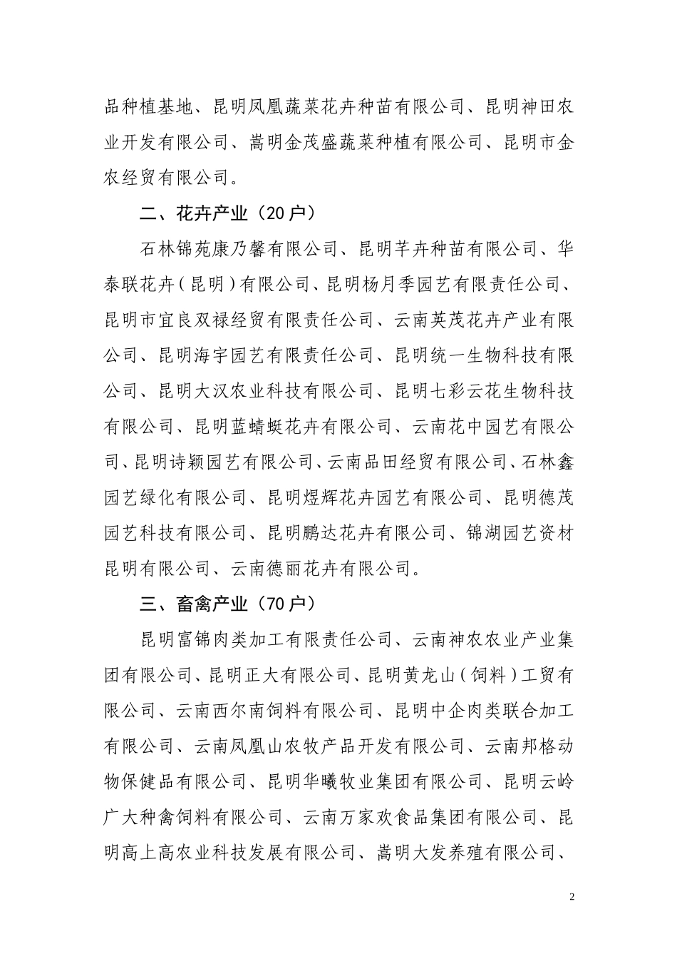 昆明市龙头企业_第2页