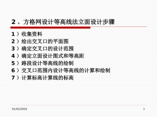 方格网设计等高线法立