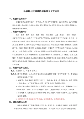 热镀锌的改进工艺