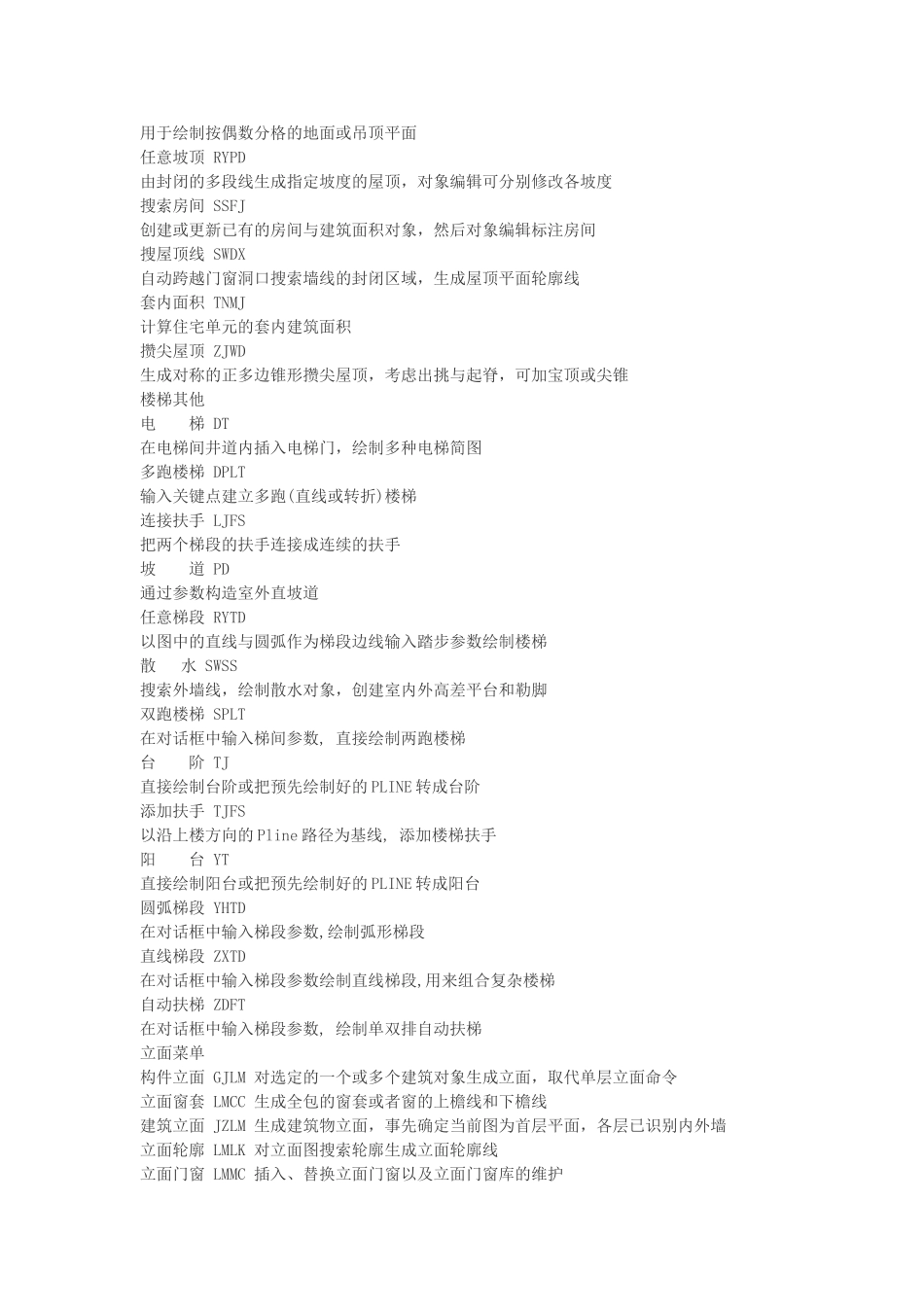天正快捷键完整版_第3页