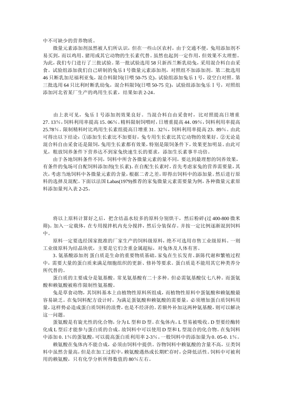 兔用添加剂 澳维佳兔用益肽康的营养价值分析_第2页