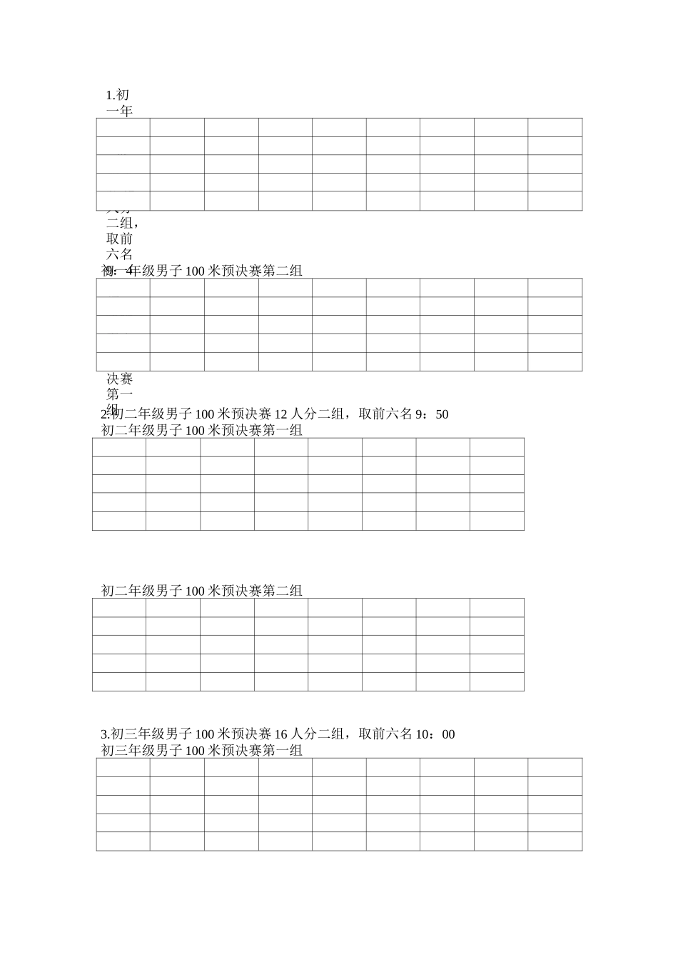 田赛成绩记录表汇总_第2页