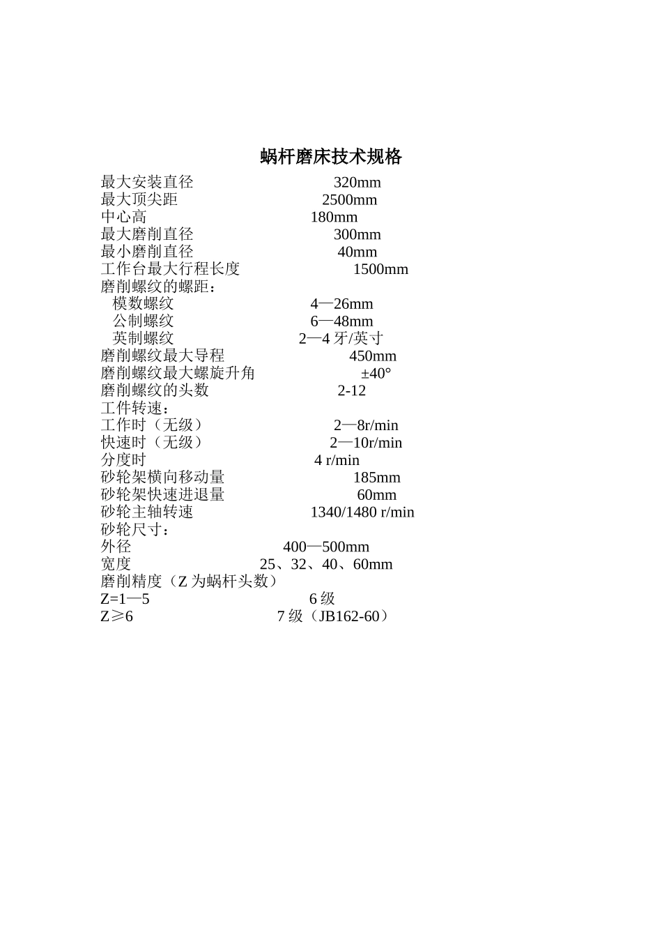 蜗杆磨床操作规程_第3页