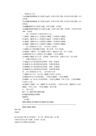 钢筋图纸平面结构图