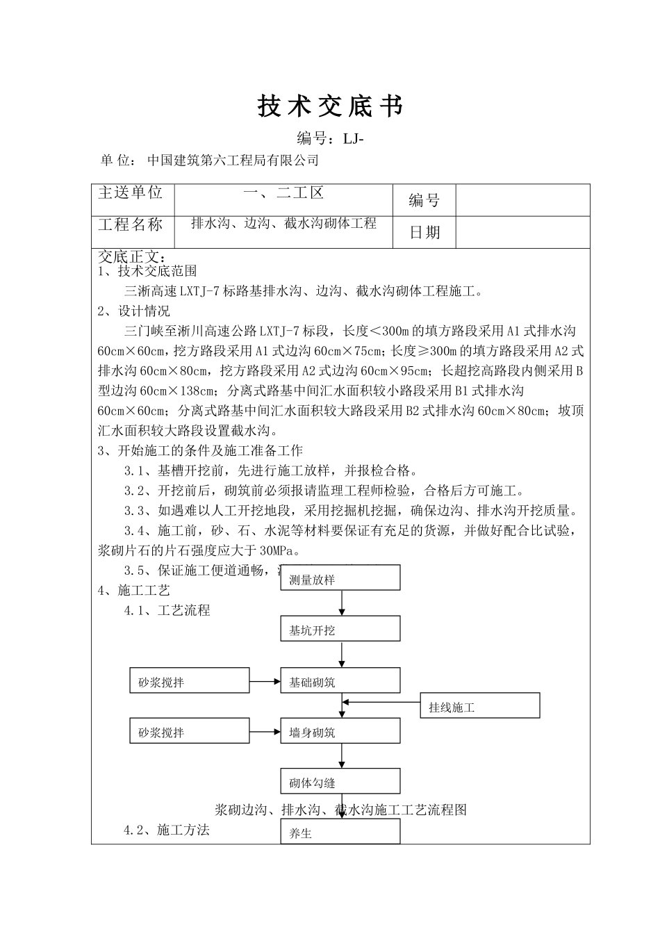 排水沟、边沟工程技术交底_第2页