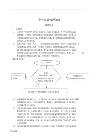 企业采砂管理制度