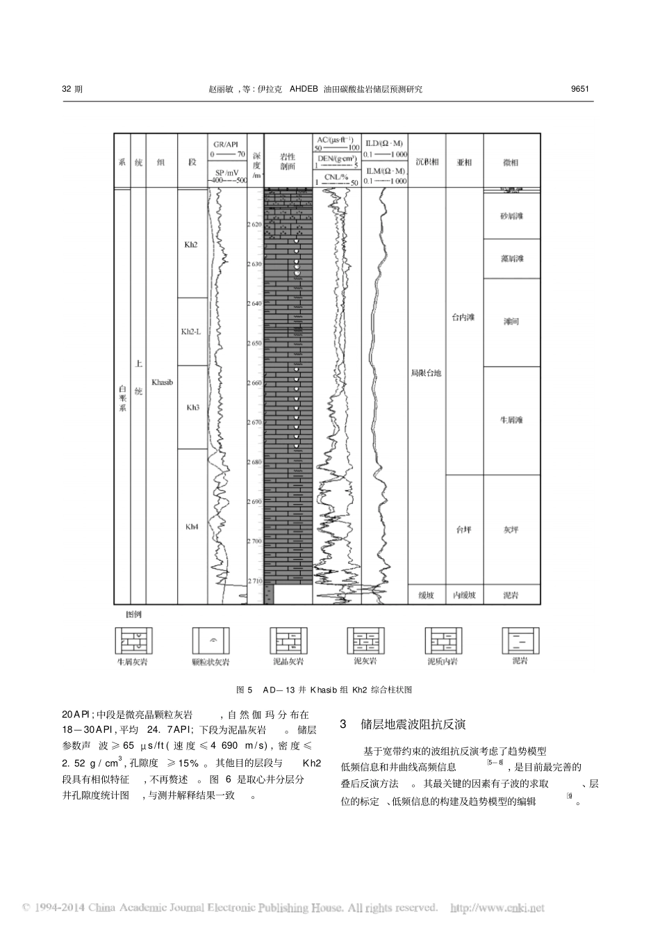 伊拉克AHDEB油田碳酸盐岩储层预测研究_第3页