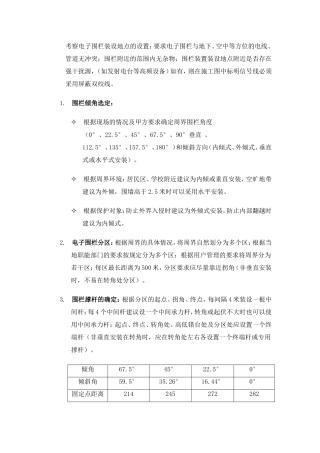 电子围栏施工