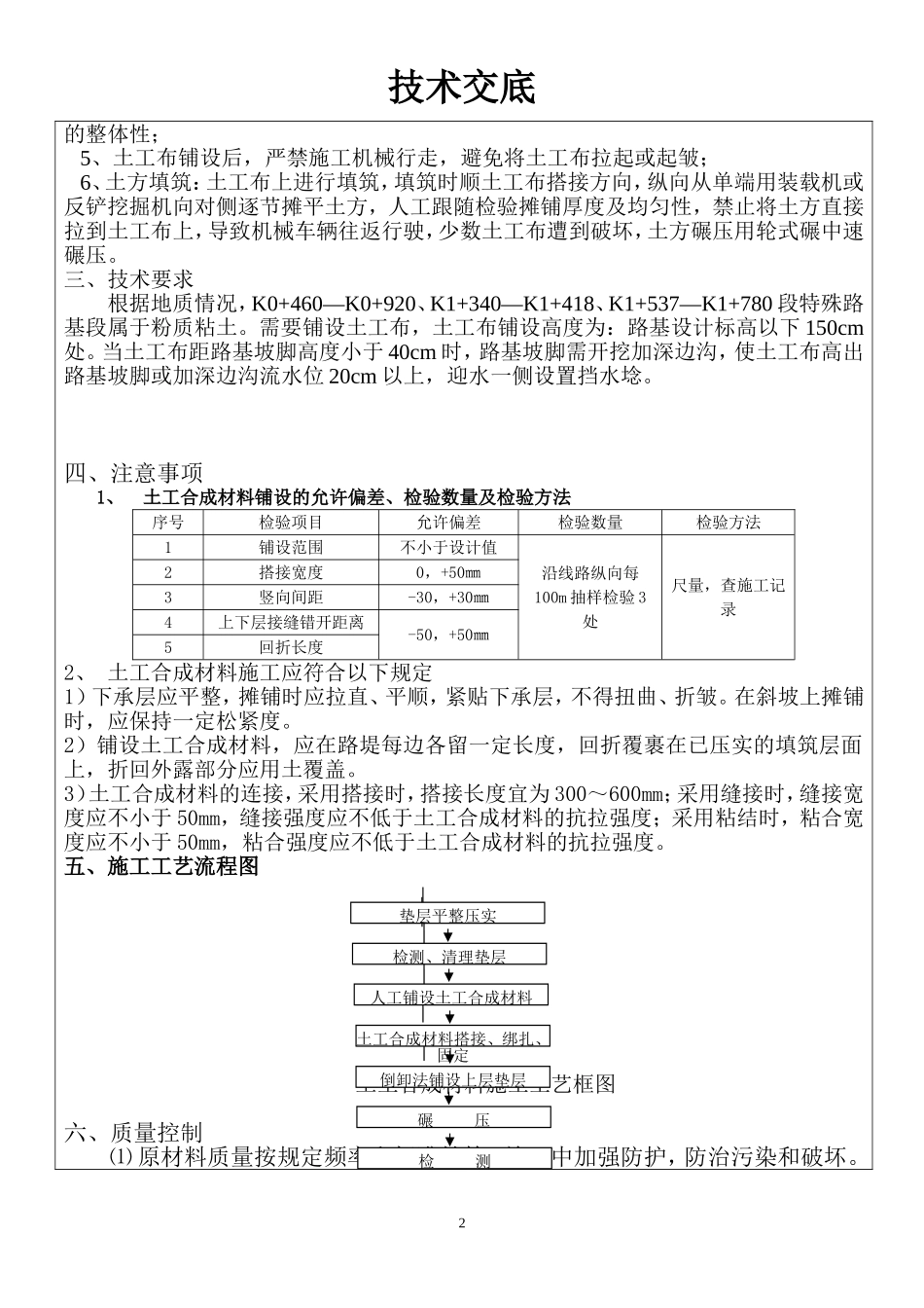 土工布技术交底_第2页