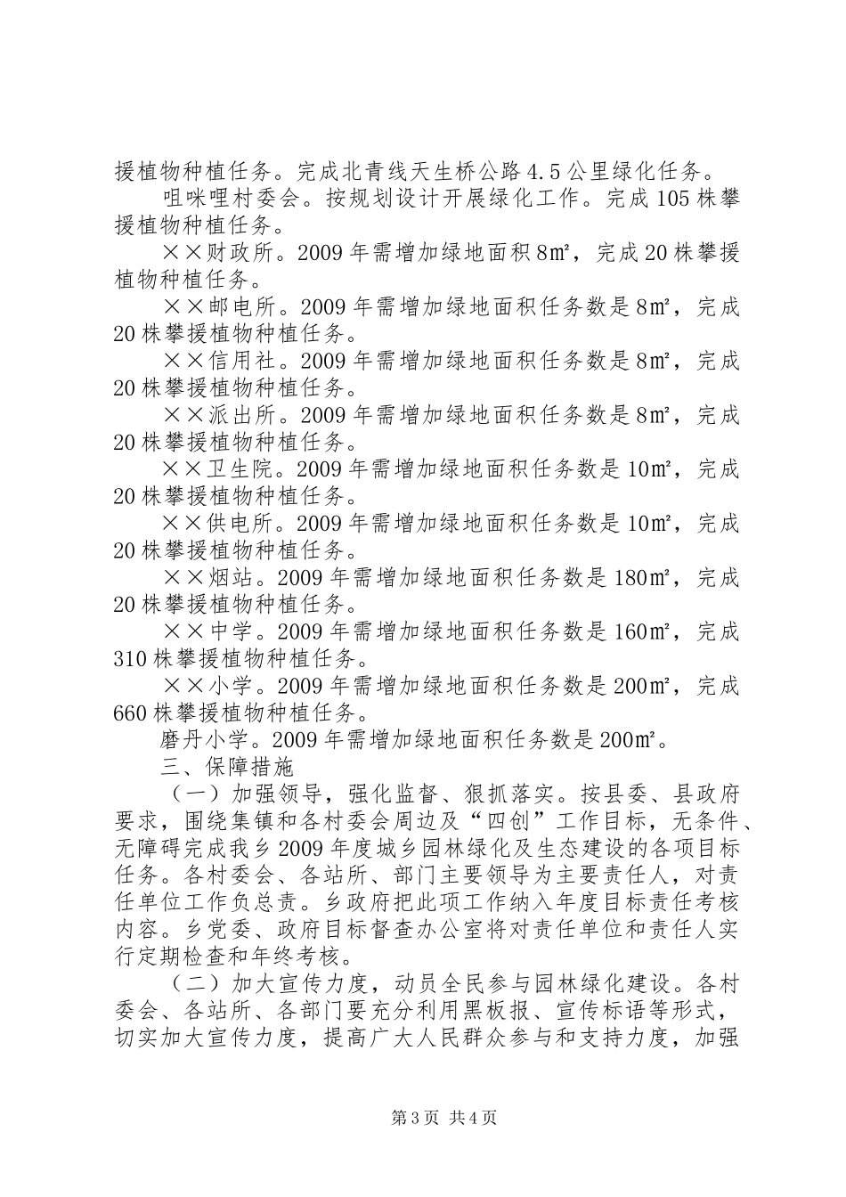 乡长在园林绿化及生态建设会的讲话发言_第3页