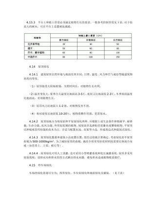 屋顶绿化种植土厚度