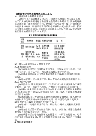 钢桥面喷砂除锈质量要求及施工工艺