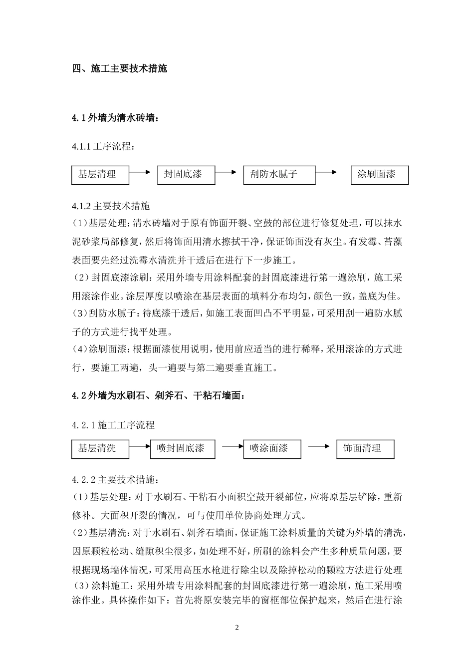 外墙见新、刷涂料施工方案_第2页