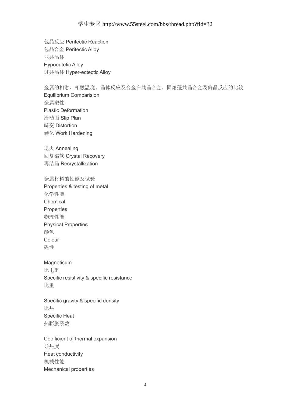 金属材料专业词汇I_第3页