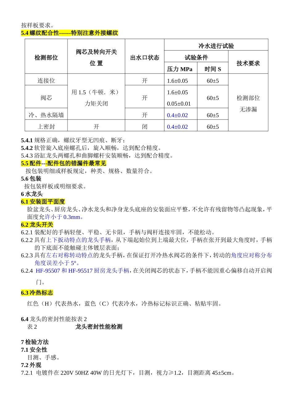 水龙头检验标准_第2页