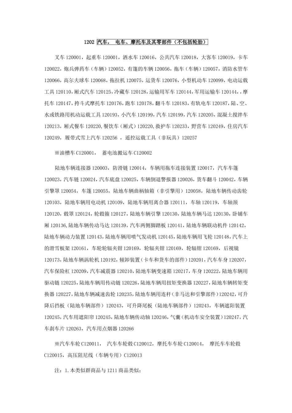 商标注册12类详细列表说明_第2页