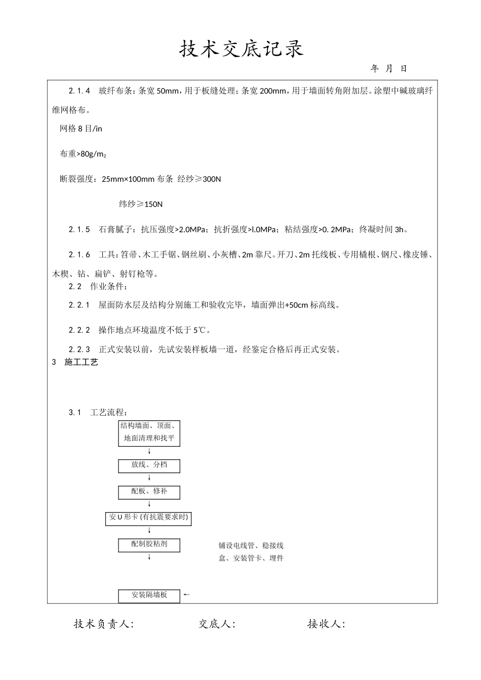 增强石膏空心条板隔墙施工_第2页