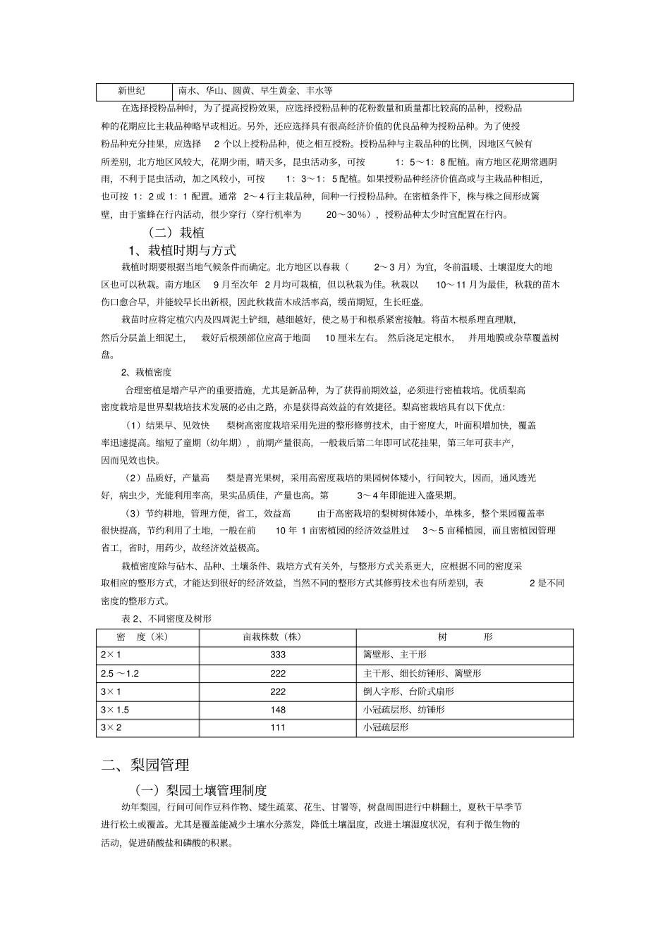 优质梨力高效栽培技术_第2页