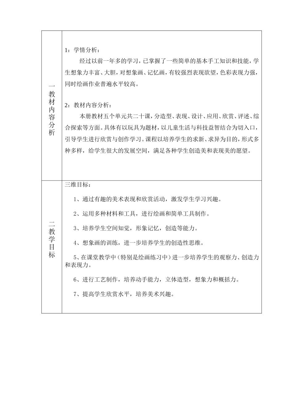 手工教学计划20149_第2页