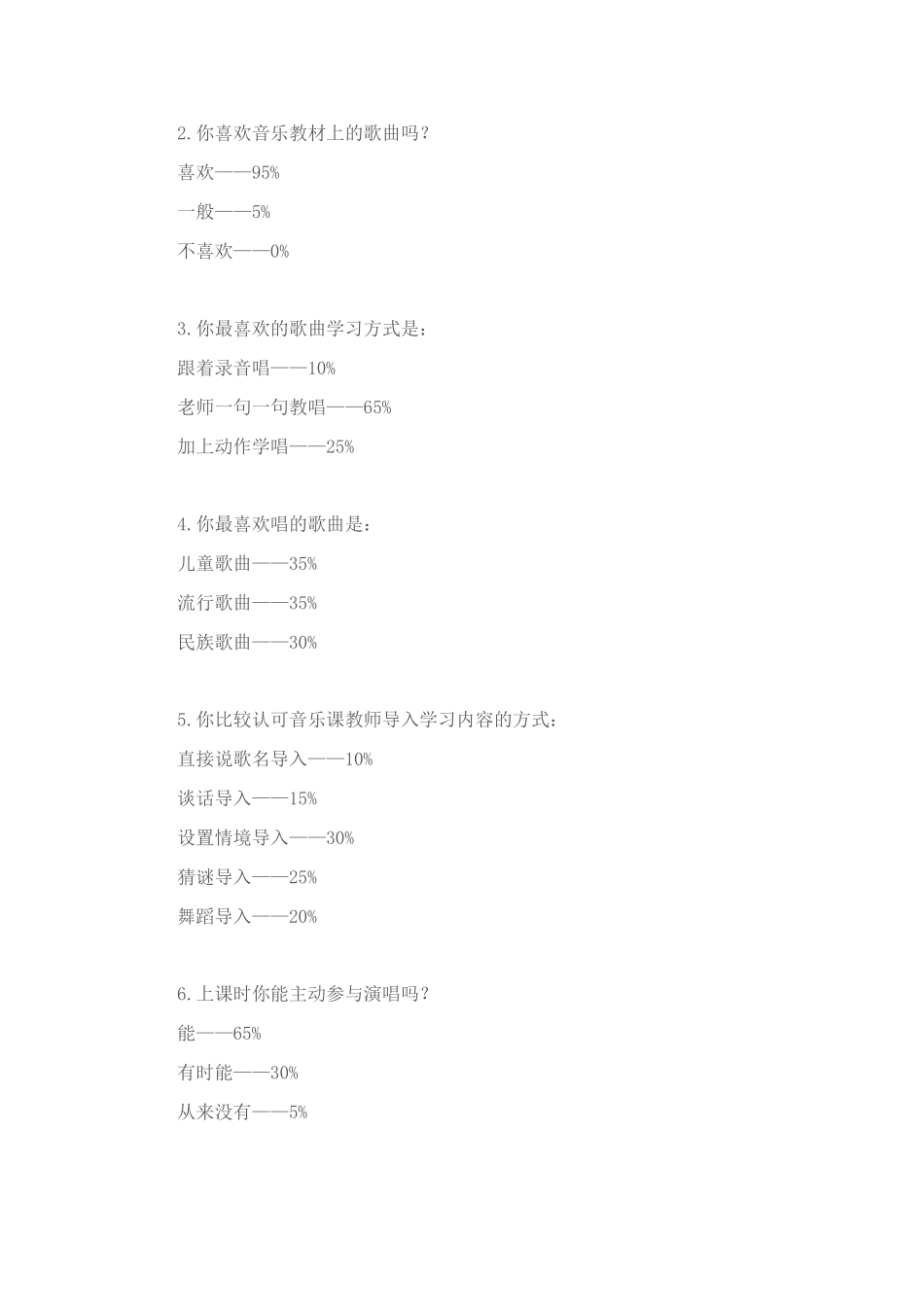 音乐教学调查问卷_第2页
