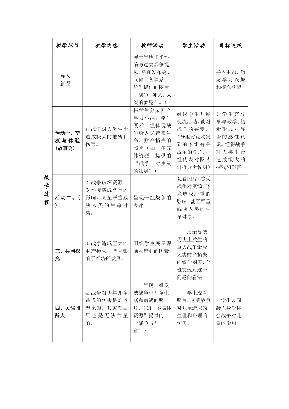 战争与和平教案(黄志良)_第2页