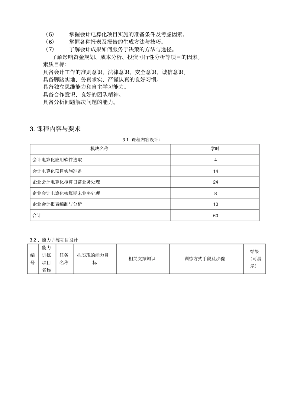 会计电算化课程标准_第2页