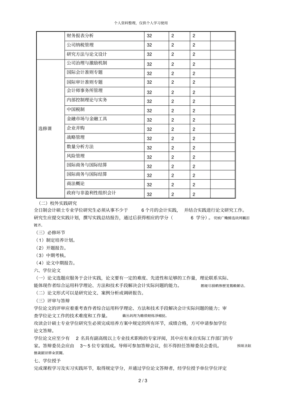 会计硕士专业学位研究生培养方案001_第2页