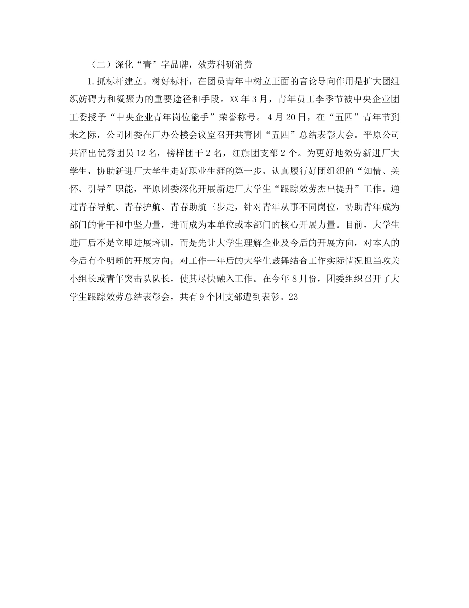 分团委工作总结及年工作参考计划 _第2页
