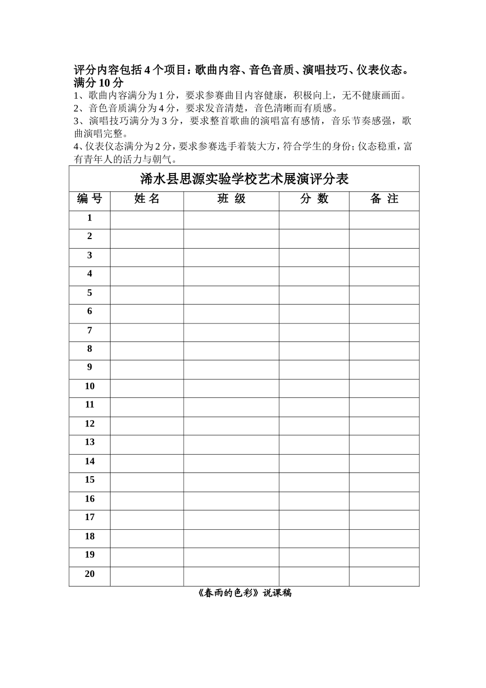 歌曲评分标准_第1页