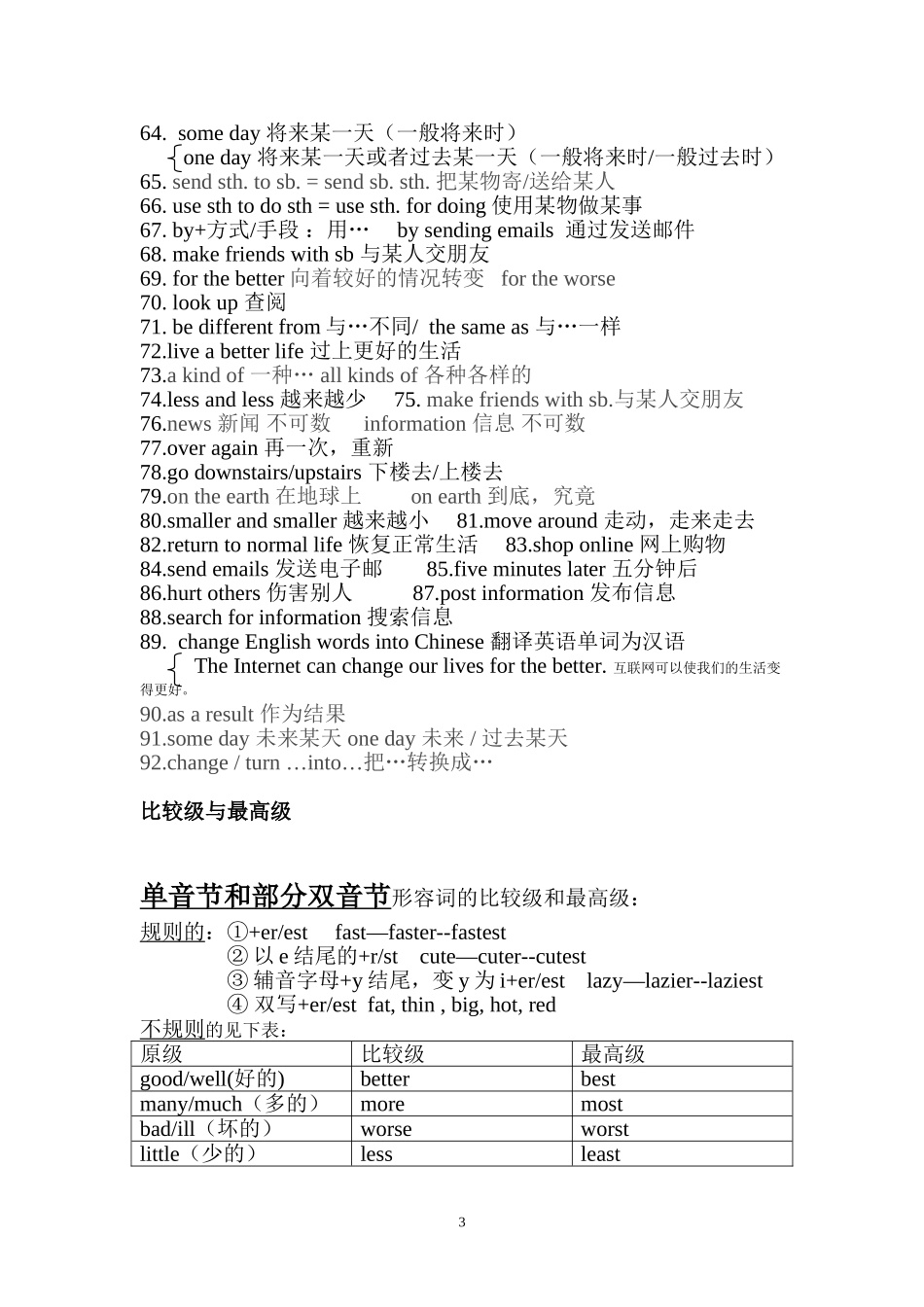 八年级上Unit4OurWorld复习导学_第3页