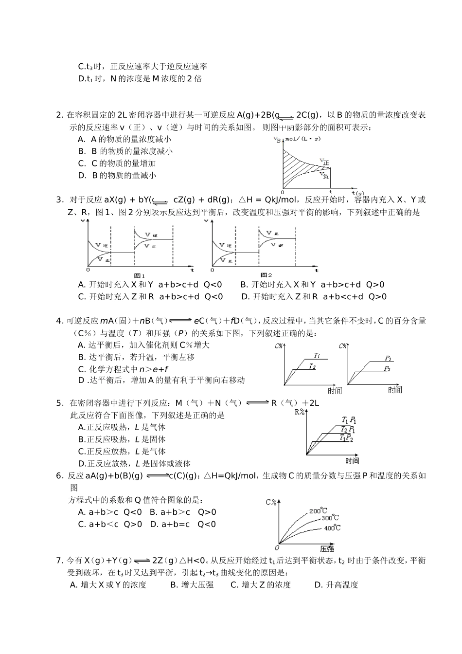 化学平衡图像专题_第3页