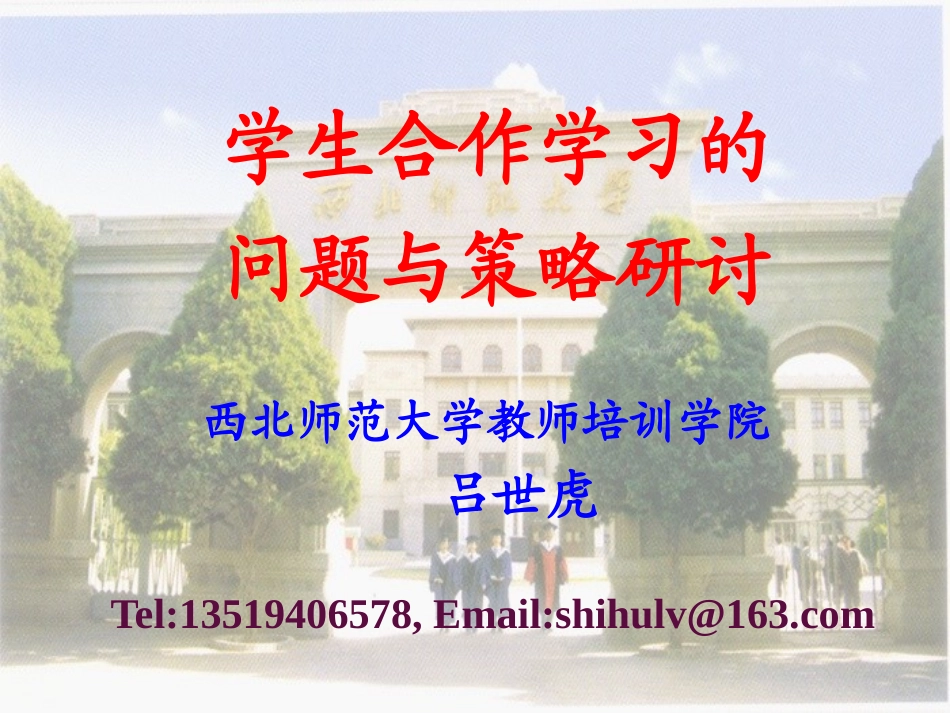 学生合作学习问题与策略201408_第1页