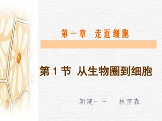 从生物圈到细胞(新)